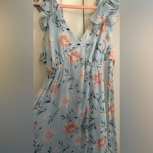 Blue Floral Dress